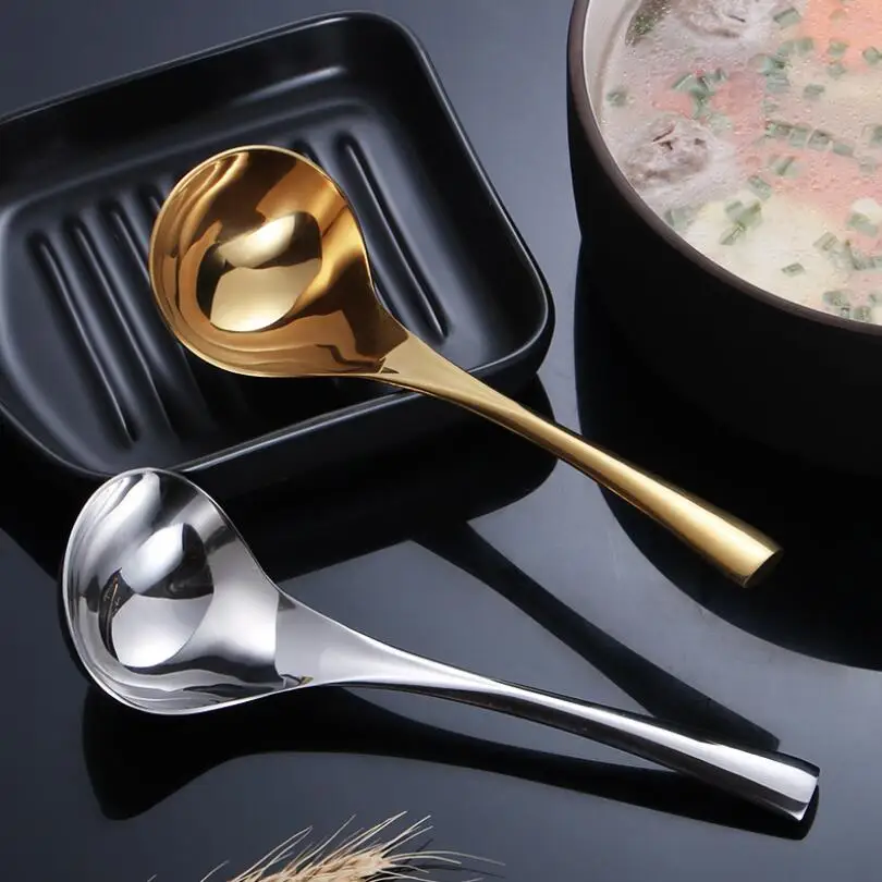 

304# stainless steel Soup spoon Household long handle high quality cutlery