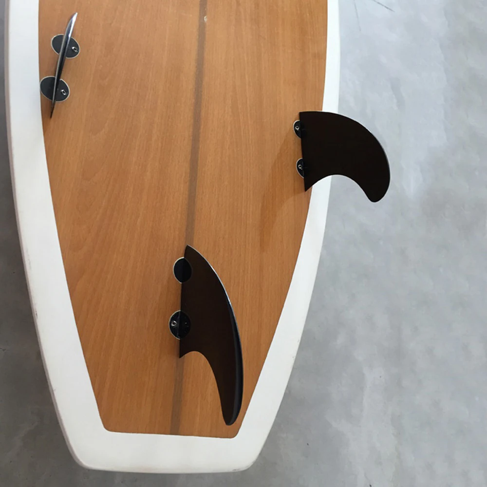 

3pcs Surfboard Fins G5 Tail Rudder Set Fins Nylon Plastic Glass Fiber Left Middle And Right 3pcs Water Fins Surfing Accessories