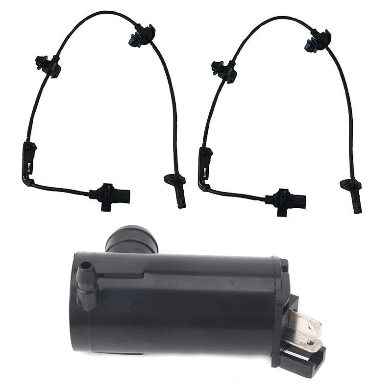 

2 Pcs Front Right / Left ABS Wheel Speed Sensor & 1 Pcs Windshield Washer Pump New