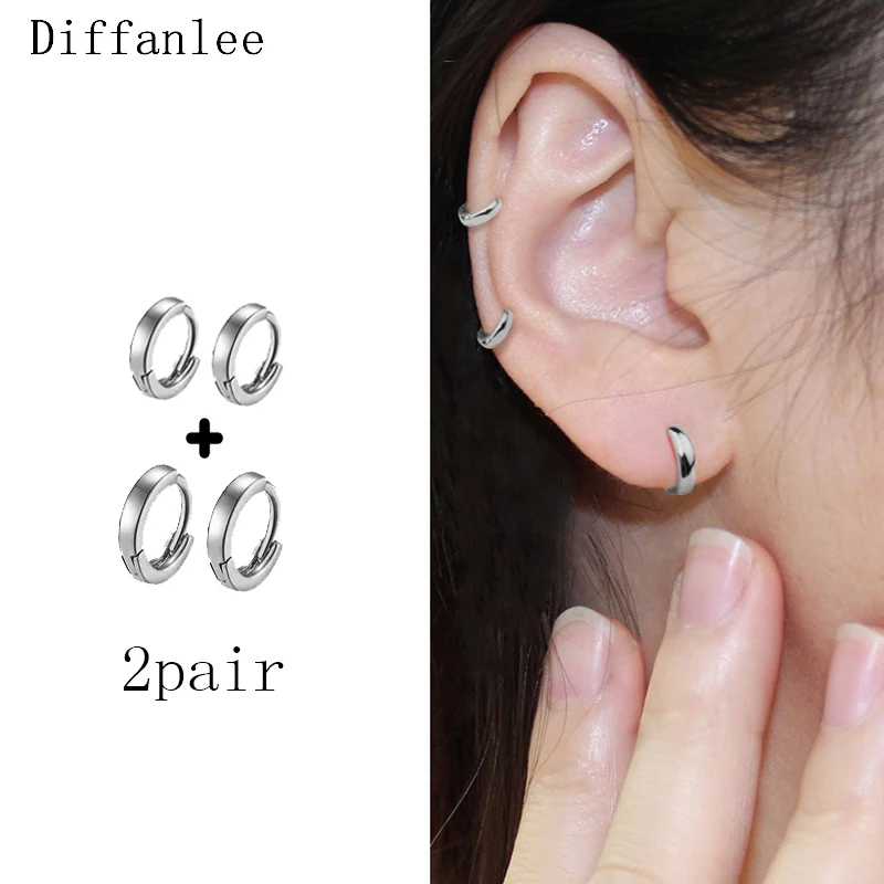 Ушное кольцо с гладкой поверхностью для мужчин и женщин простой модный