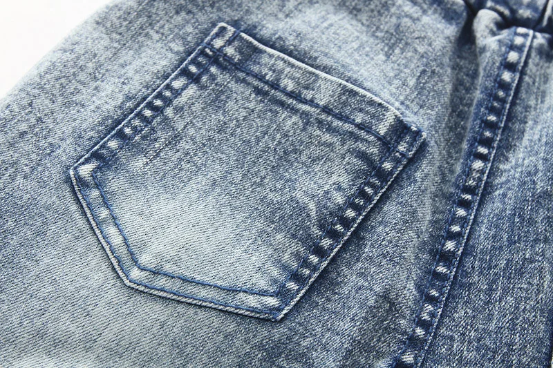 Джинсы для мальчиков IENENS детские свободные джинсовые брюки длинные узкие прямые