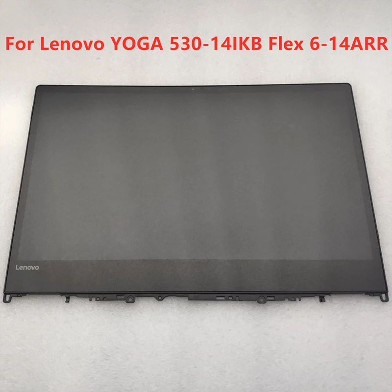 

14-дюймовый ЖК-дисплей для ноутбука Lenovo YOGA 530-14IKB Flex 6-14ARR, дигитайзер сенсорного экрана FHD в сборе с рамкой