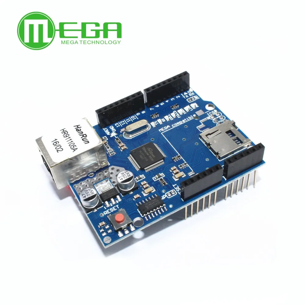 10 шт./лот Shield Ethernet W5100 макетная плата для arduino | Электронные компоненты и