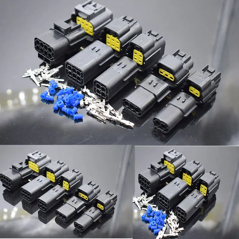 1 8 автомобильный водонепроницаемый соединитель клеммный жгут мужской женский