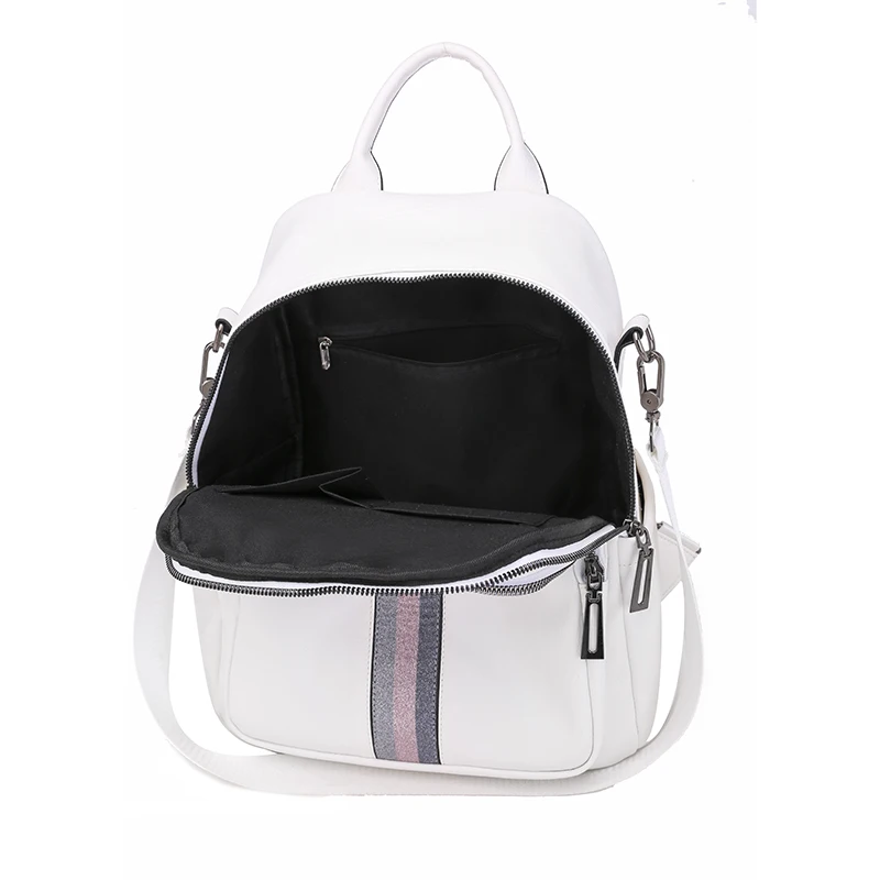 backpack 2020 new luxury brand ribbon pu leather quality bag college style young student bag white famous designer hot sale free global shipping