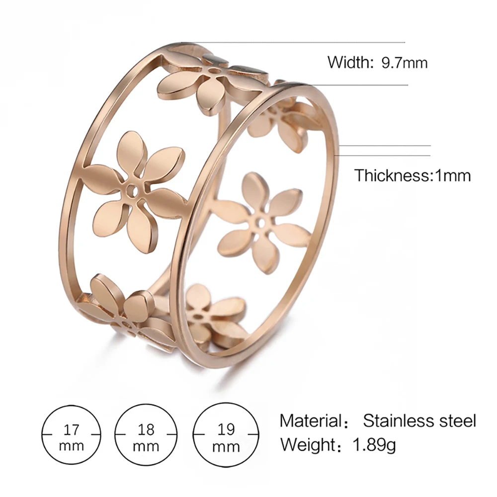 Unift изысканное открытое женское кольцо с цветами мандалы элегантное красивое