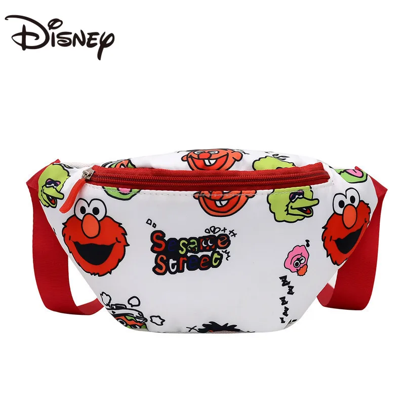 

2021 Женская поясная сумка с мультипликационным изображением Диснея, милая холщовая сумка-мессенджер Улица Сезам, сумка для японской Девушки...