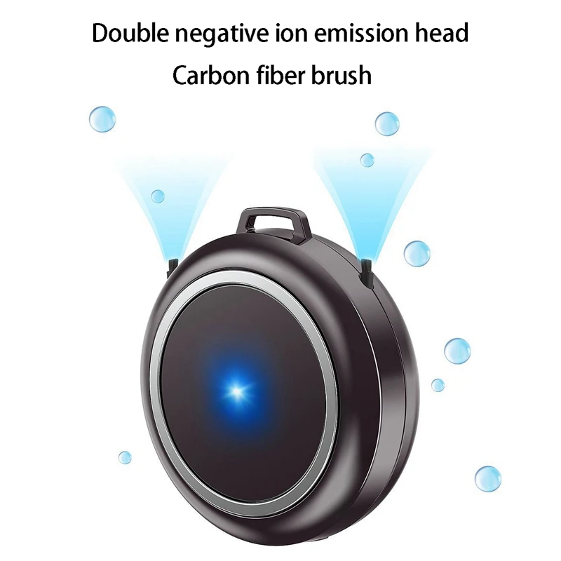 

4Pcs Necklace Air Purifier, Portable Car Oxygen Bar Negative Ion Air Purifier- 2Pcs White & 2Pcs Bright Brown Black