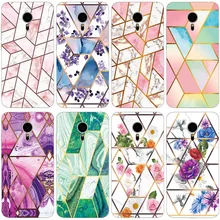 Soft Phone Case for Meizu MX5 M575M M575U 5.5 inch Funda Glossy Colorful Flower Silicone Phone Back 
