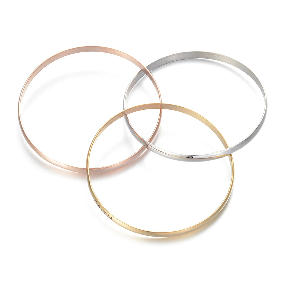 Индивидуальные Нержавеющая сталь ювелирные изделия из трех кольцо Mix Цвет