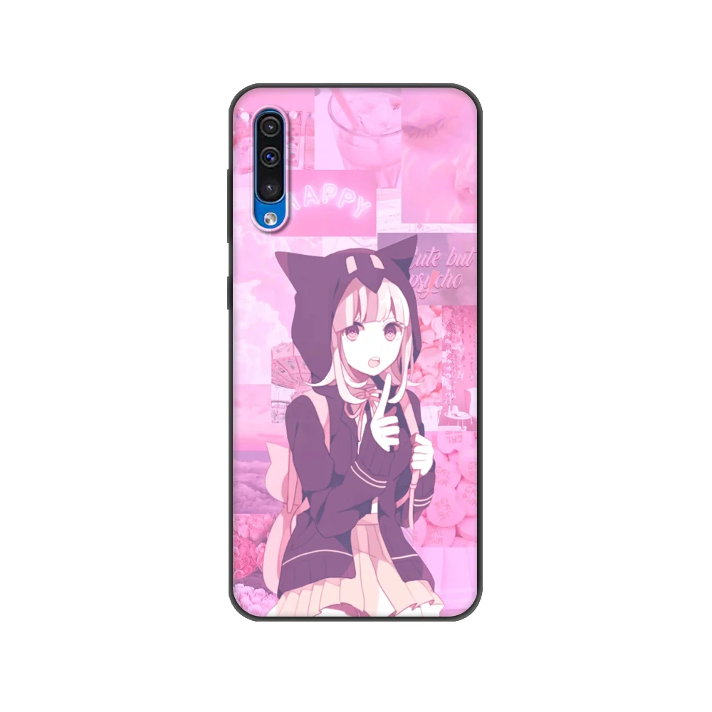 Фото Черный чехол из ТПУ для Samsung Galaxy A50 50S A30S A10 A01 A11 A21S A31 A41 A51 A71 M21 M30S S10 LITE, чехол CHIAKA NANAMI №4