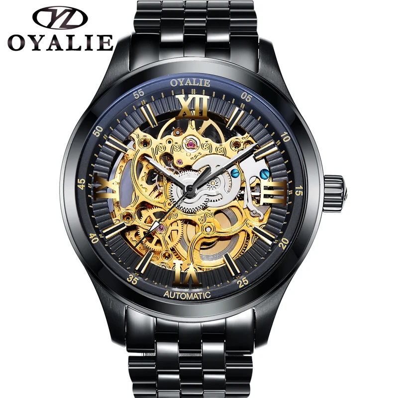 

Men Sports Automatic Watch Luxury Men Waterproof WristWatch Black New Fashion Casual Men Watch High Quality relogio masculino