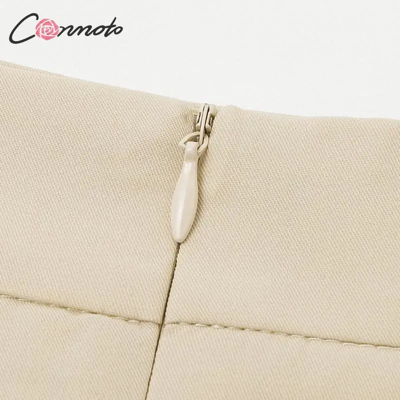 Conmoto женские модные короткие юбки осень зима женские абрикосовые сексуальные короткие мини юбки женские красивые юбки с пуговицами