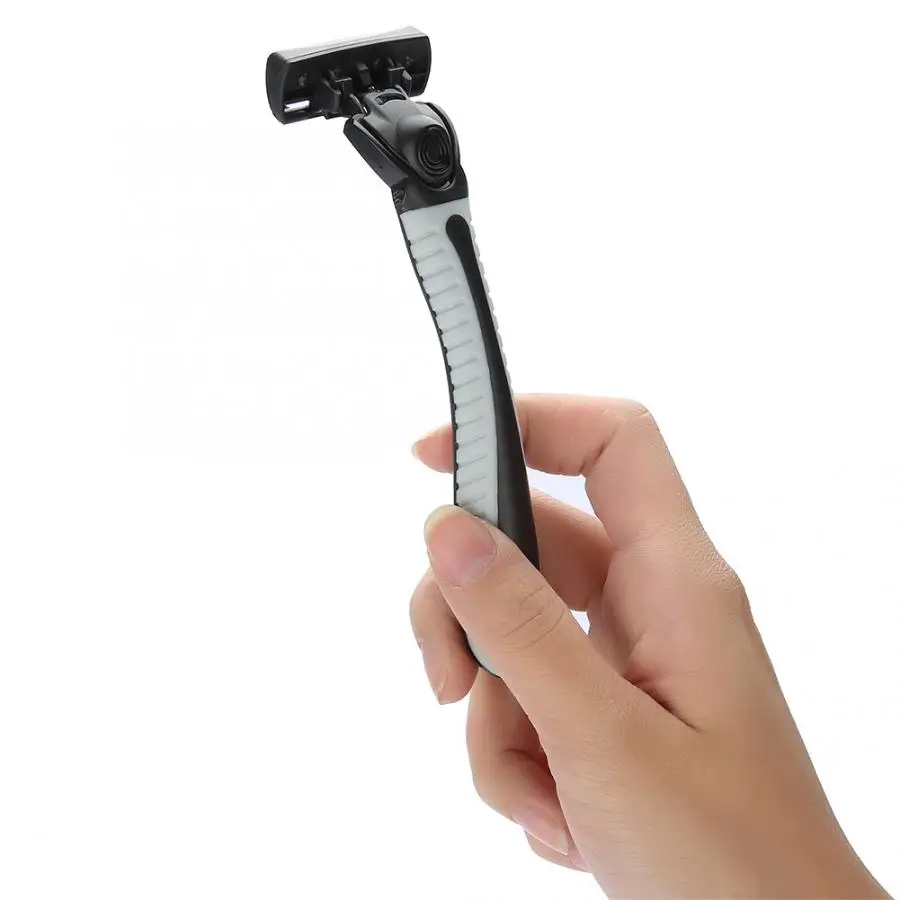 Мужская повседневная бритвенная ручка + 6 шт. шестислойное лезвие головка мужской