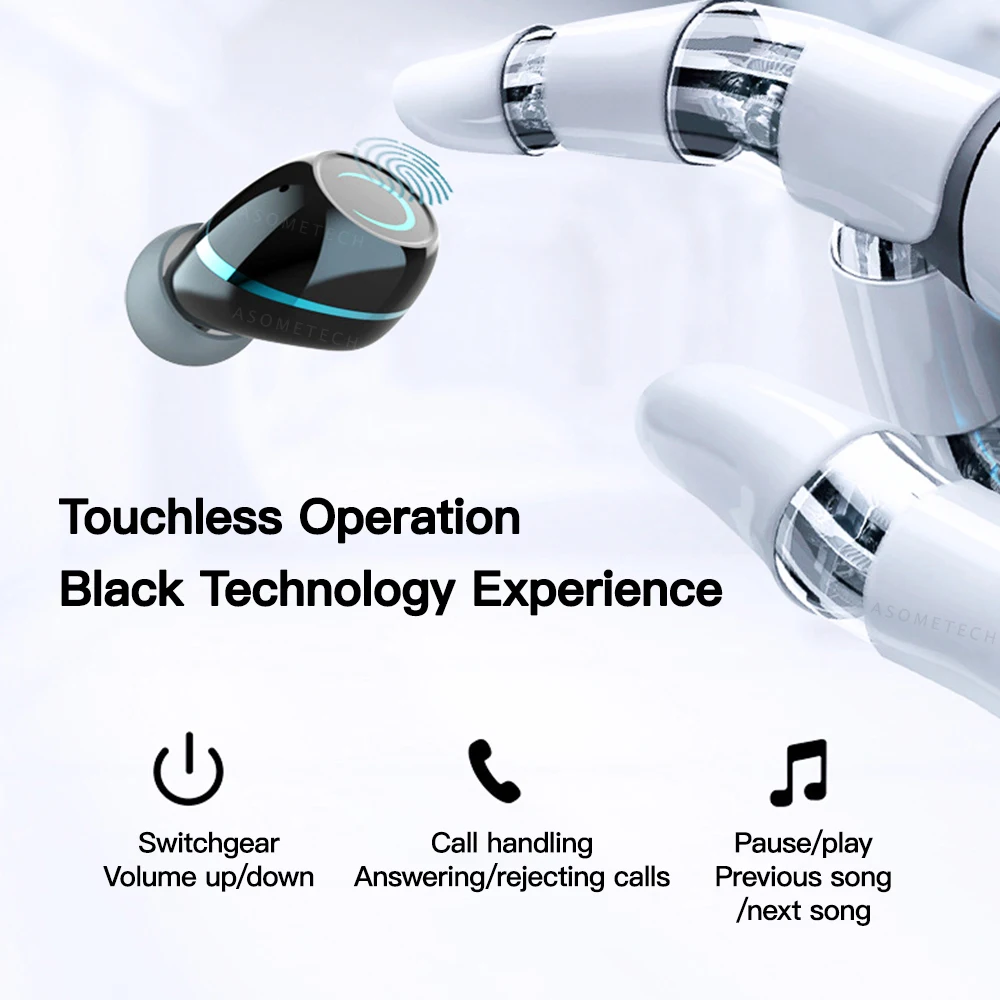 

G08 Bluetooth 5.1 Earphone Touch Control Wireless Earphones HiFi IPX7 Waterproof Earbuds Headset with LED Display Charging Box