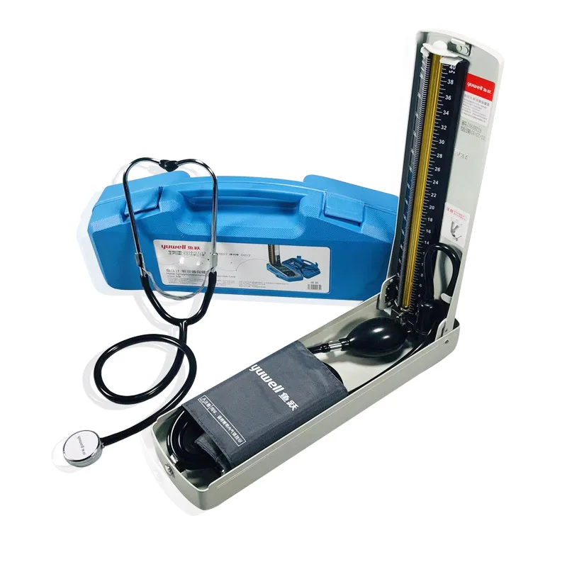 

Yuwell Mercury Sphygmomanometer and Stethoscope Home Health Blood Pressure Monitor Fetal Doppler Medical Equipment Gift Box