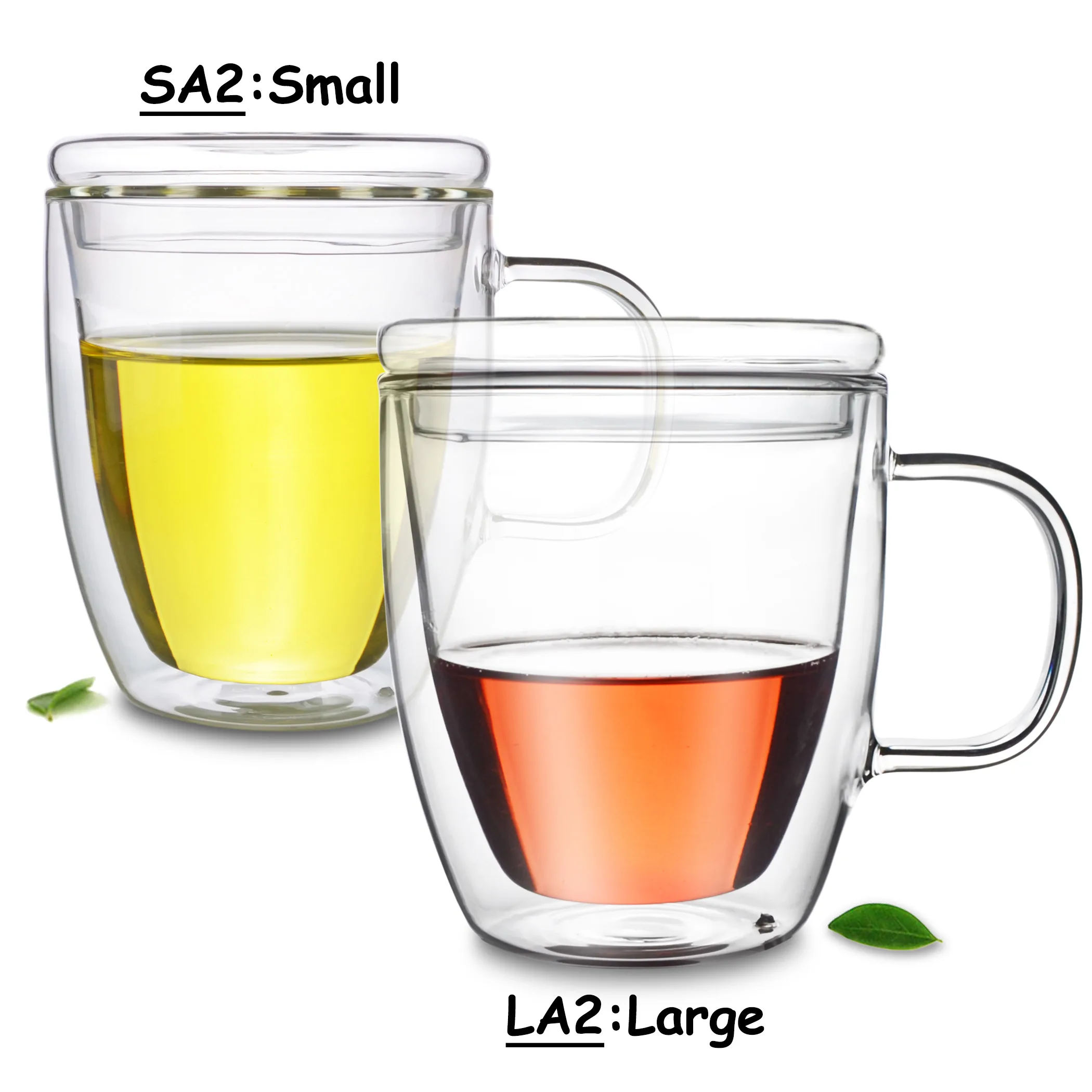 

Various Handmade Heat Resistant Glass Coffee Tea Mug Glass Lid