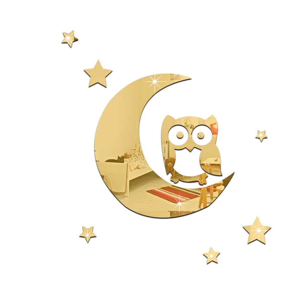 Детская зеркальная настенная палочка Funlife стереоскопическая стеклянная с