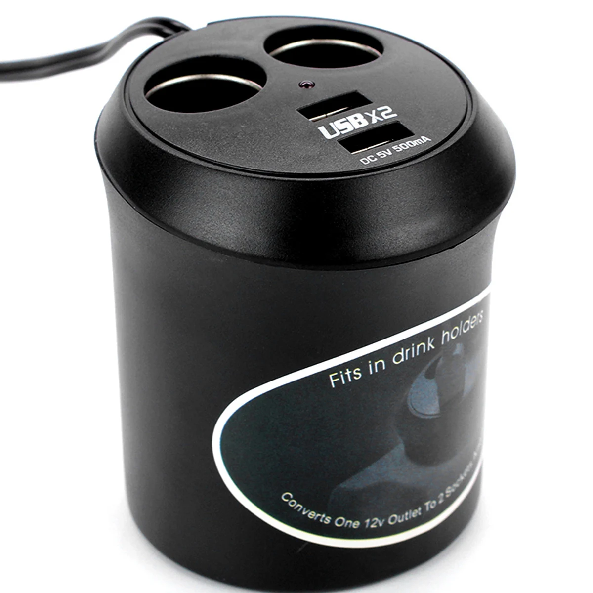 DC 12 V/24 V Dual USB Автомобильное зарядное устройство Зарядное устройство 2-полосная розетка для автомобильного прикуривателя Разветвитель Мощность адаптер для большинства мобильных телефонов, DVD, VCD, MP3 MP4