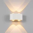Настенный светильник, светодиодный алюминиевый в скандинавском стиле для спальни, ванной комнаты