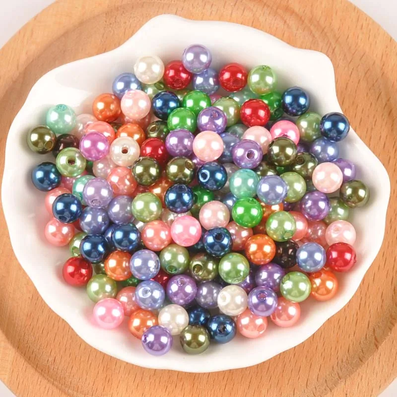 4/6/8/10 мм Смешанные жемчужные круглые бусины для украшения одежды DIY товары шитья и