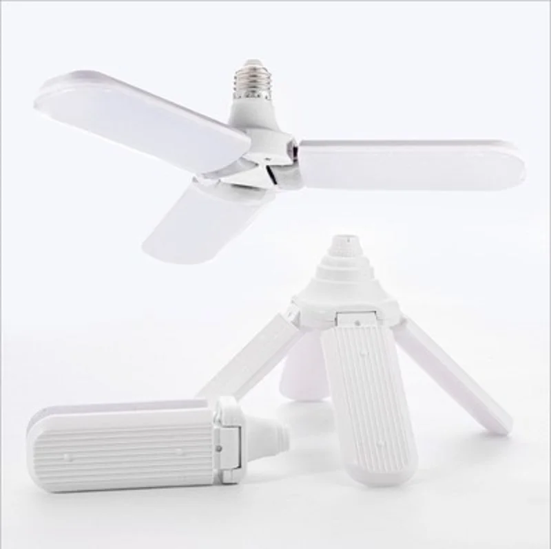 Сверхъяркая светодиодная Складная Лампа в виде листьев 40 Вт 60 E27 светильник