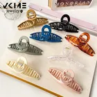 VKME высококачественные большие заколки для волос модные женский хвостик акриловые разноцветные вилки для волос корейская бижутерия