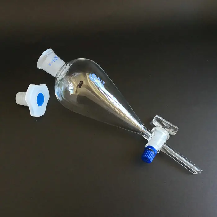 1 шт. 60 мл до 2000 грушевидная коническая разделительная воронка со стеклянной