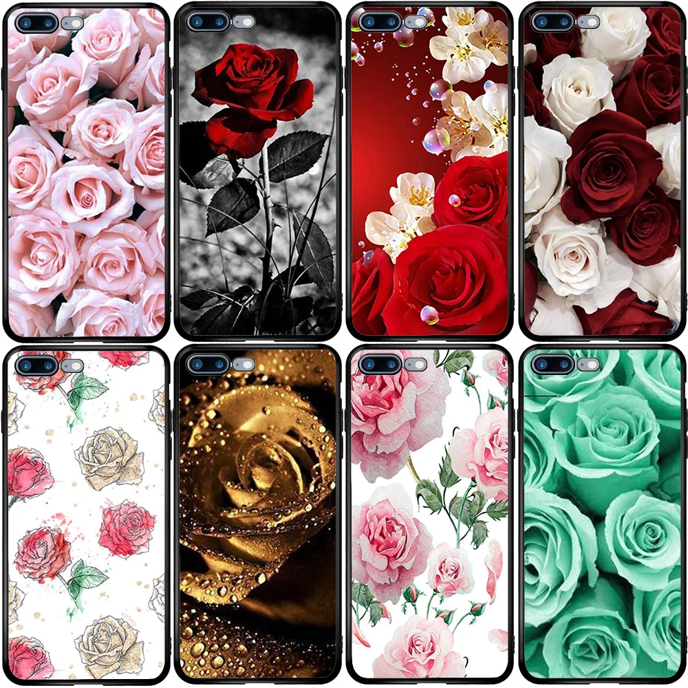 Phone Case for Xiaomi Redmi Note 9A 8 8T 7 6 7A 6A 5A 5 A1 A2 A3 Pro Max Plus Lite Красный белый цветок розы|Бамперы| |
