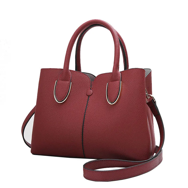 

Women's bags 2020 new high quality Women Leather Handbags Luxury Handbag red leather handbags
