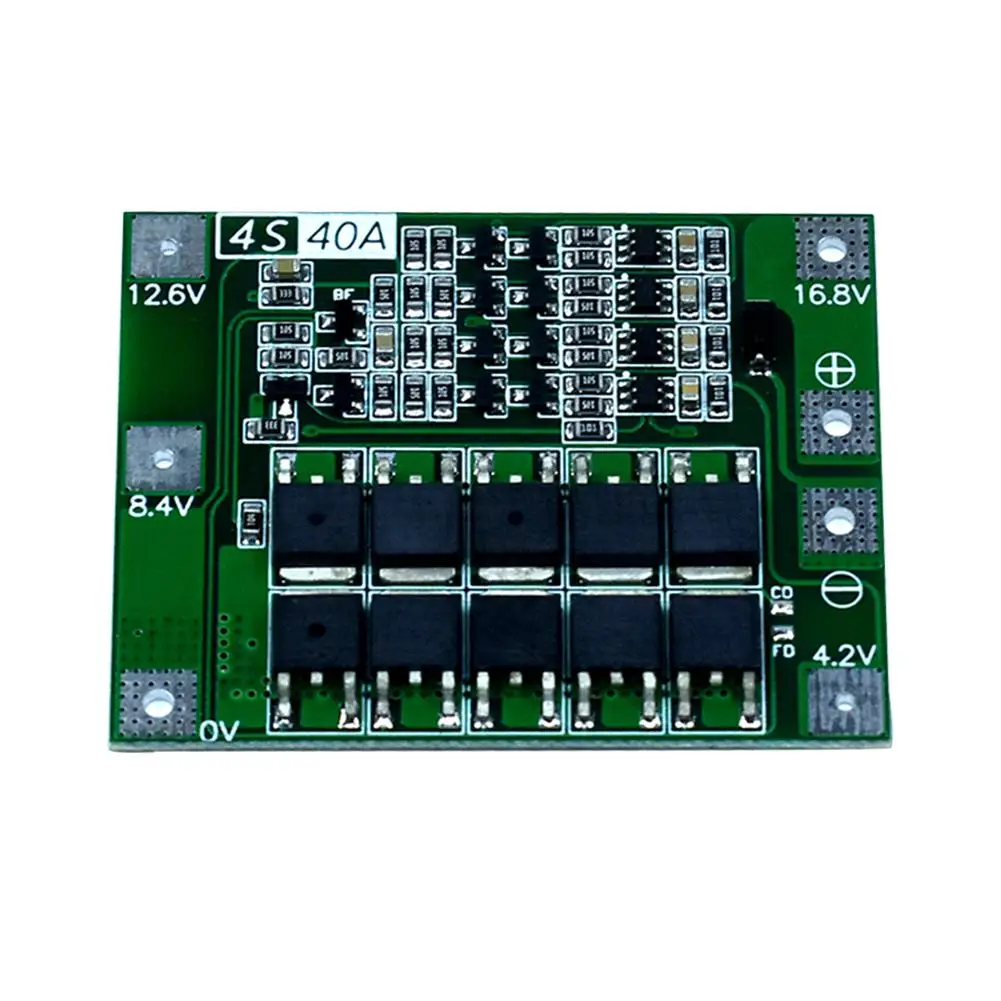 BMS 4S 40A балансировочная плата PCM 18650 для защиты аккумулятора 3S литий-ионная зарядка