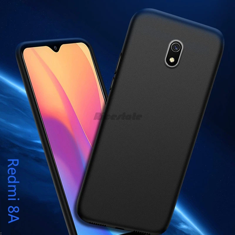 Ультратонкий яркий матовый цветной чехол для Xiaomi Redmi 8A Силиконовый ТПУ мягкий