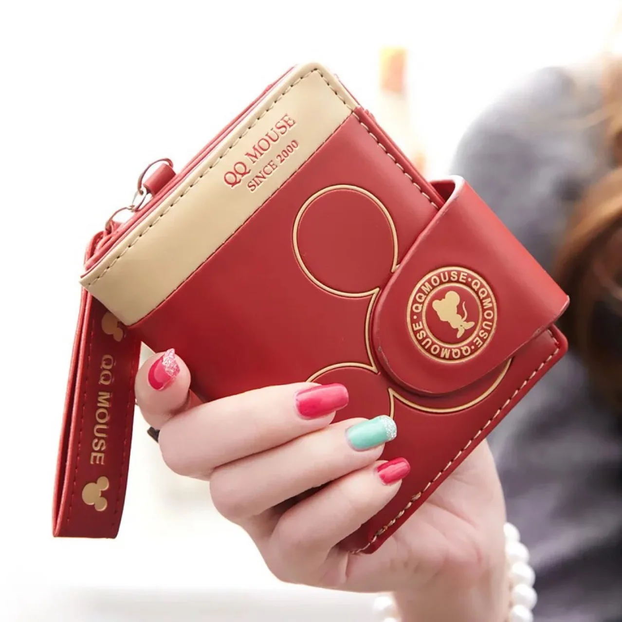 

2021 Women Small Wallet Cute Cartoon Mickey Mini Coin Purse Hasp Card Holder Girls Wallets Female Wallets Famous Brand Gifts