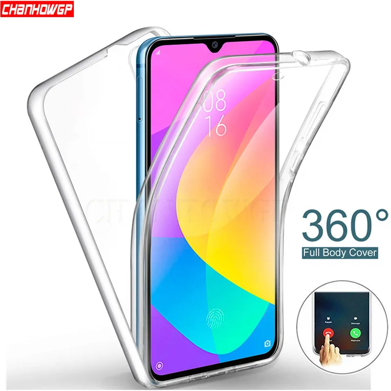 Мягкий Двойной силиконовый чехол для Xiaomi Mi A3 Lite 9T Pro Mi9T полное покрытие Redmi 7 7A Go K20