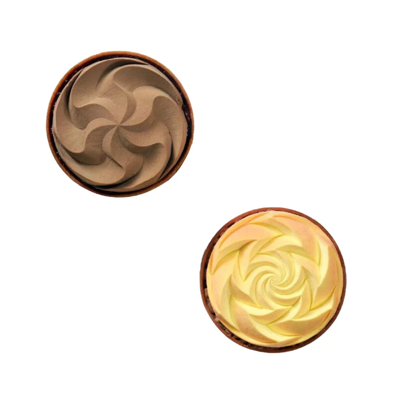 Meibum 8 Cavity 3D Spiral Silicone Cake Mold French Dessert Pan Chocolate Brownie Mousse Mould Muffin Pastry Tray Baking Tools | Дом и сад