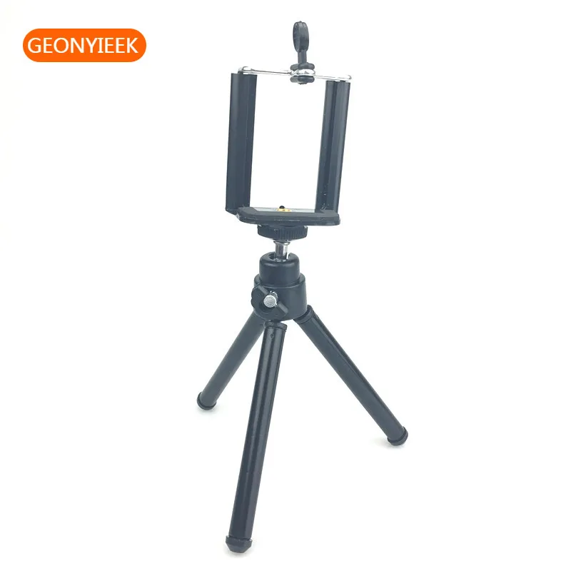 

Universal Mini Live Tripods Lightweight Aluminum Metal Tripods Stand Mount with Phone Clipfor Camera Mobile Phone iPhone 6s 7