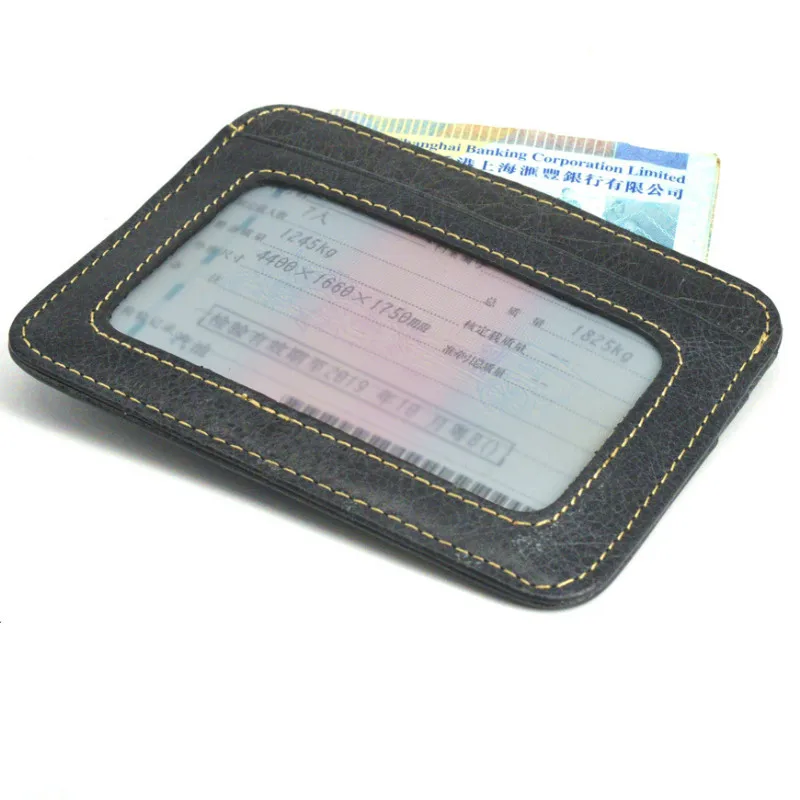 Новое поступление держатель для Id-карты из натуральной кожи чехол RFID-карт