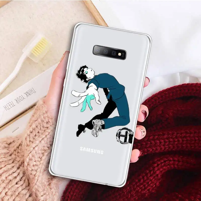 

Mob Psycho 100 Anime pattern Phone Case Transparent For Samsung Galaxy A 71 21s S note 8 9 10 plus 20 ultra