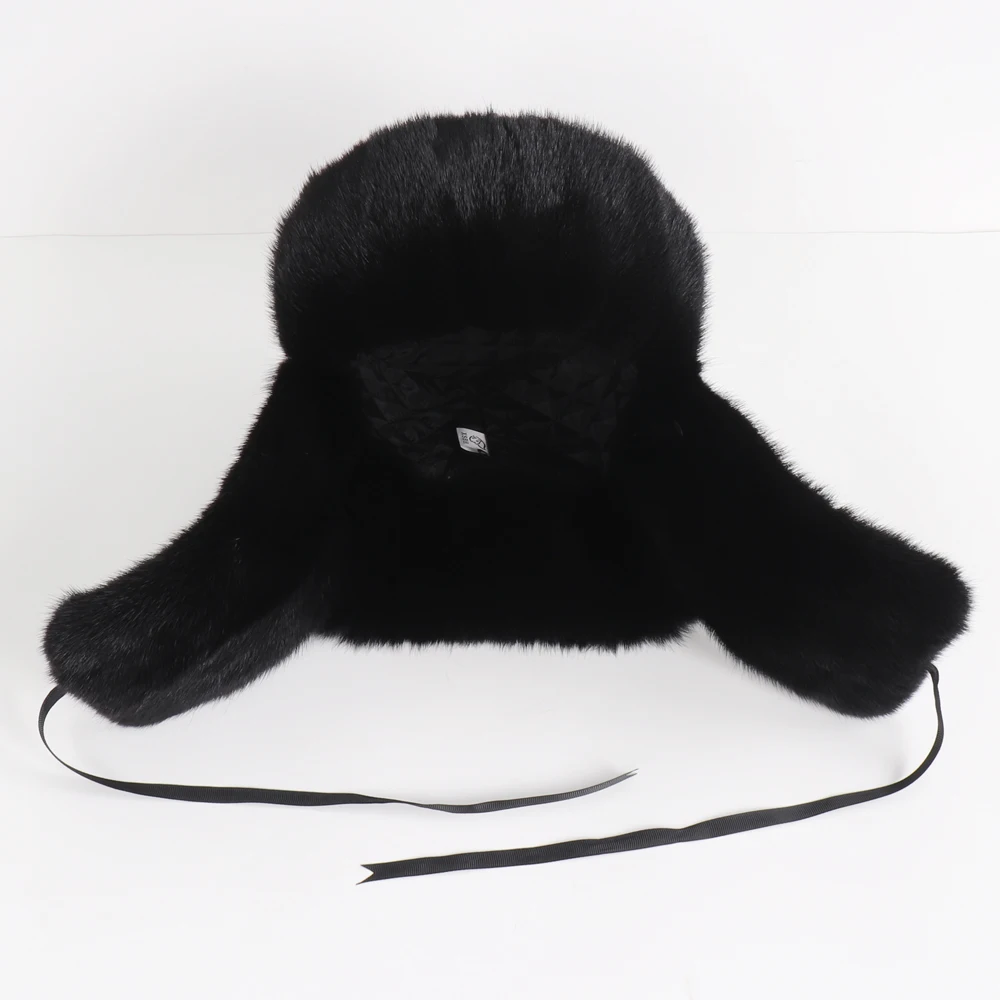 Новое поступление Мужская Роскошная шапка из 100% натурального меха норки зимняя