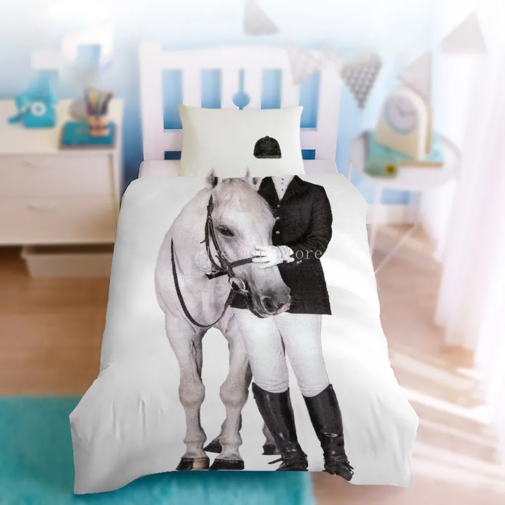 Princess Dress Girls Single Person Bedding Set Cartoon Astronaut Cosplay Duvet Cover Twin Size Pillowcase |