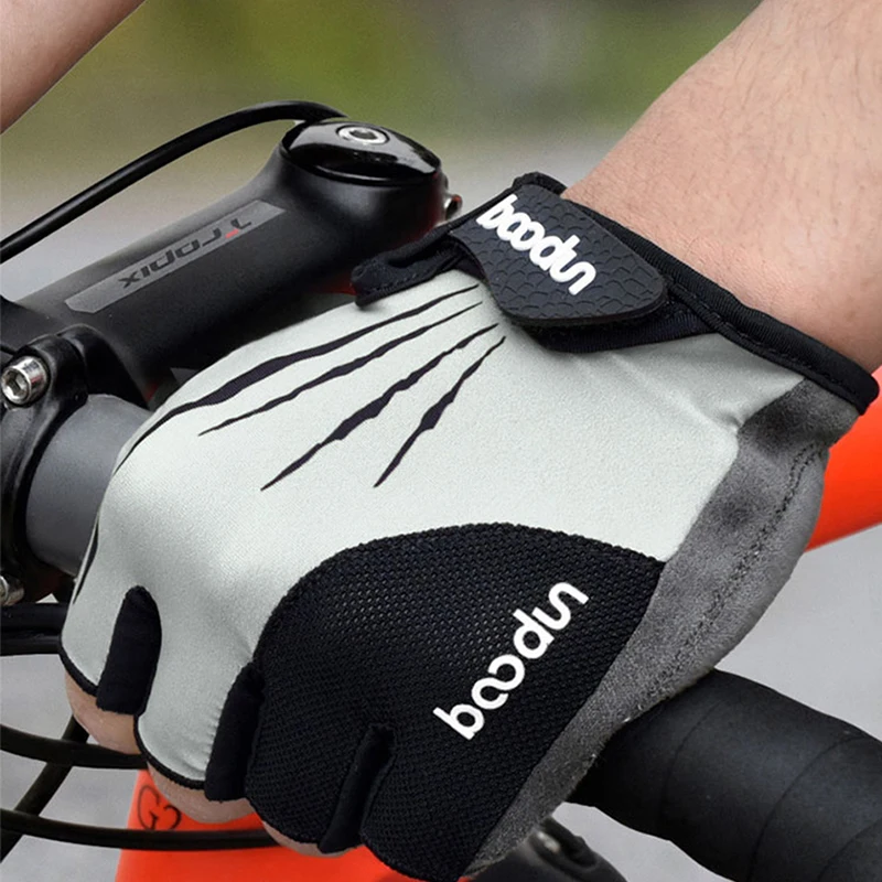 

Boodun Universal Cycling Gloves Half Fingers Gloves Summer High Elastic Washable Gloves for Bike MTB Road Fishing Outdoor Sports