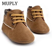 2021 new spring autumn infant baby boy soft sole pu leather first walkers crib shoes 0 18 months non slip footwear crib shoes