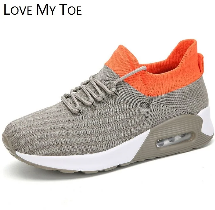 Женские сетчатые носки Повседневные Дышащие Спортивные кроссовки на платформе