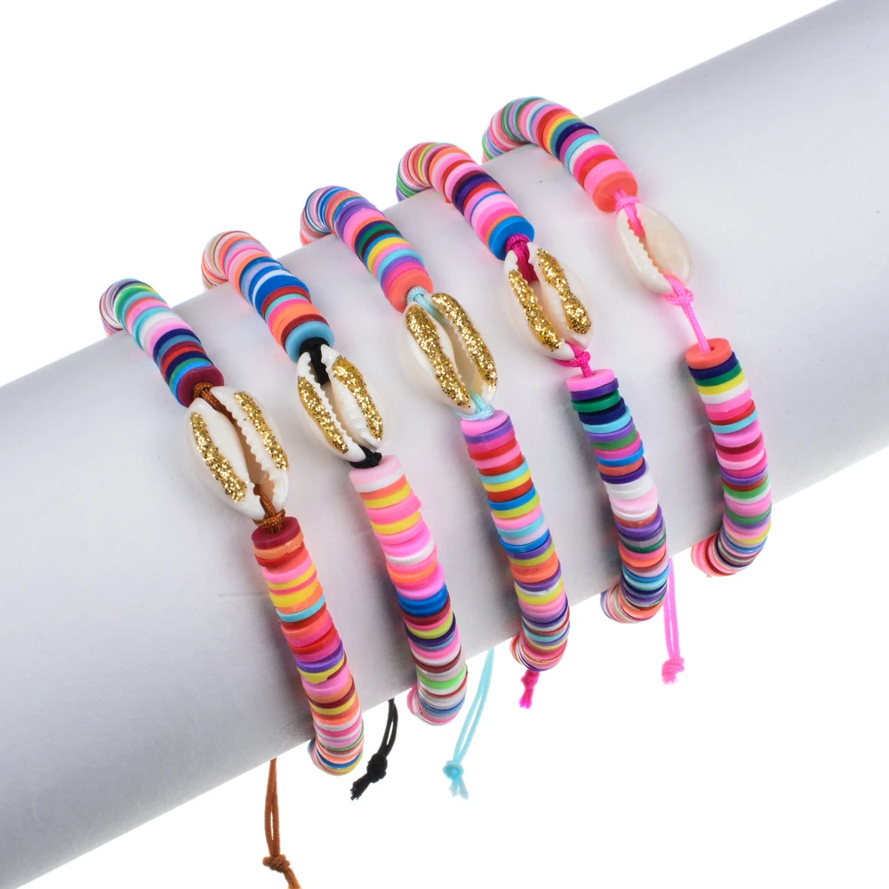 Очаровательные регулируемые плетеные веревочные браслеты в богемном стиле для