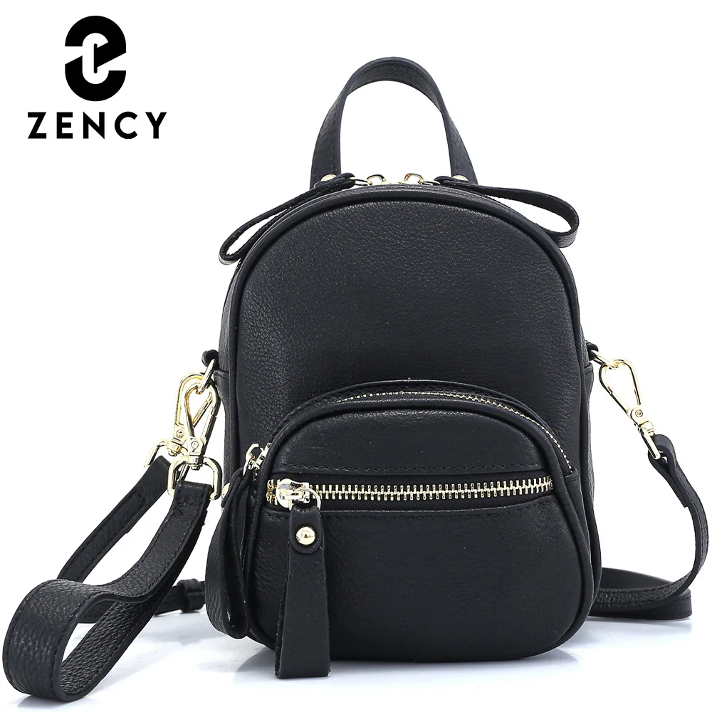 

Zency 2021 Winter New Shoulder Design Ladies Handbag Soft Genuine Leather Multi-Layer Women's Chest Bags Daily Outdoor