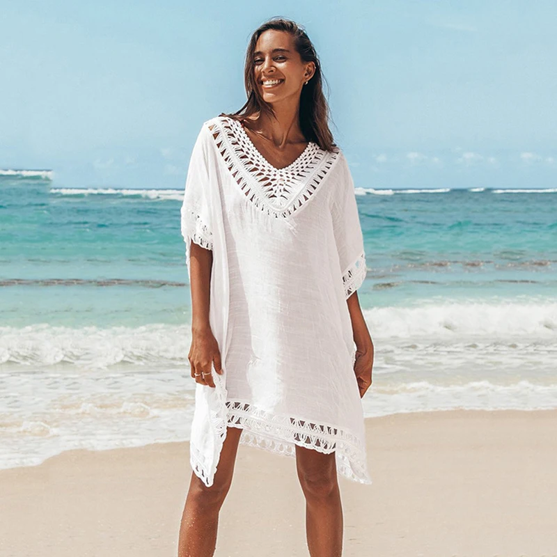 Женский Однотонный пуловер с V образным вырезом летняя пикантная сетчатая