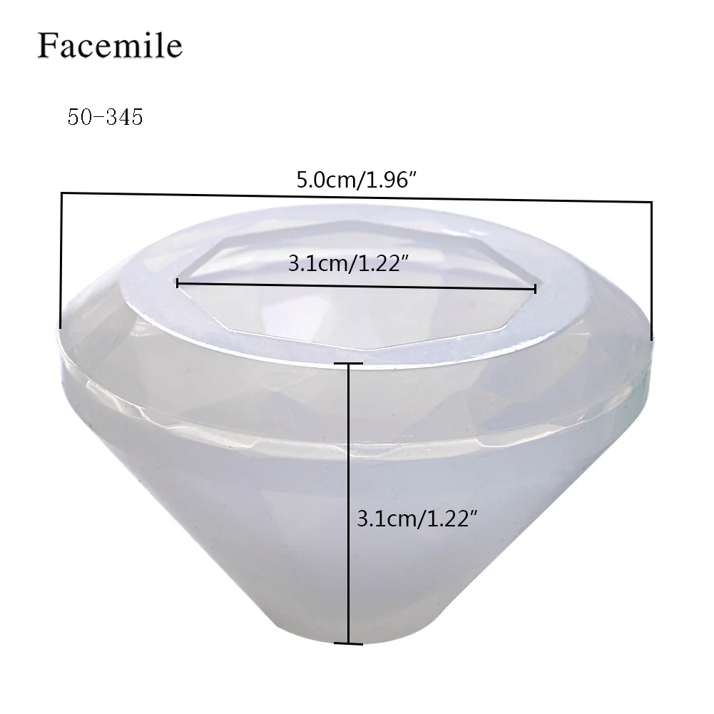 

DIY diamond silicone mold Ocean Diamond Crystal Epoxy Jewelry Mould Pendant Cake Decoration Mould