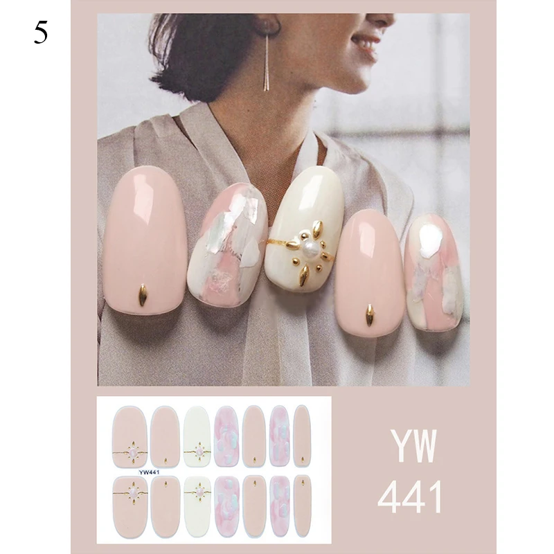 

1 Sheet Nail Sticker 3D Self-Adhesive Nail Foils DIY Art Nail Full Wraps Sliders for nails Fashion Manicure Nail Decorations
