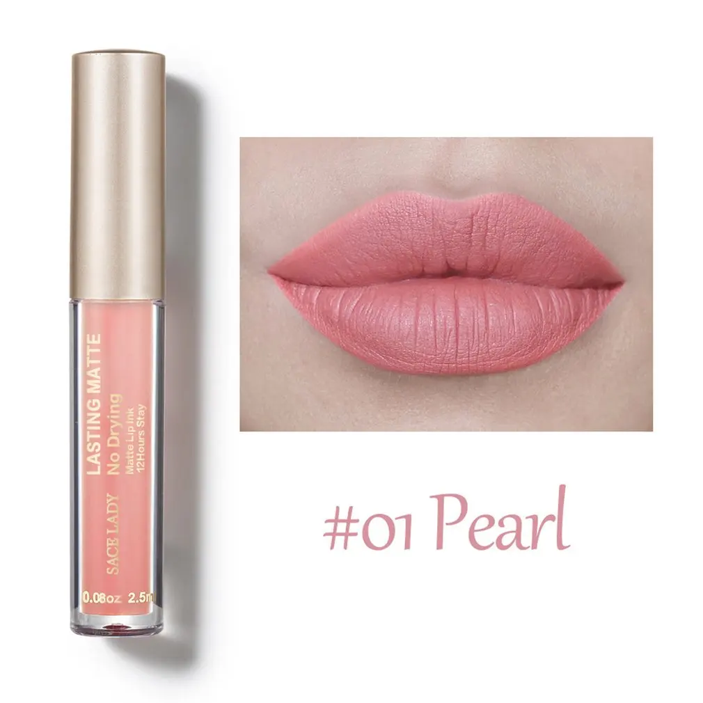 

SACELADY Woman Matte Liquid Lipstick Lip Gloss Professional Waterproof Makeup Matte Lipstick Lip Kit Long Lasting Cosmetics