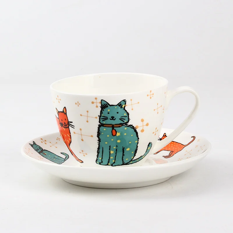 Горячая продажа фарфоровые керамические чайные чашки в английском стиле с